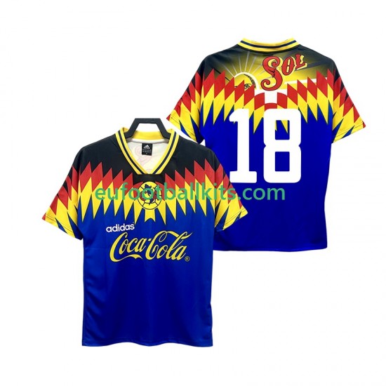 Club America 18 Retro Away Football Shirts 1995 Men LS