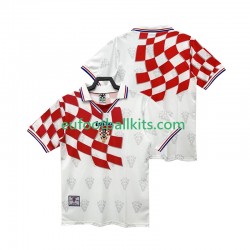 Croatia Retro Home Football Shirts 1998 Men LS