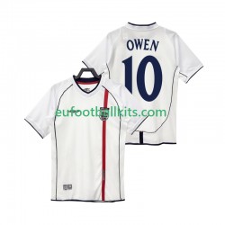 England OWEN 10 Retro Home Football Shirts 2002 Men LS