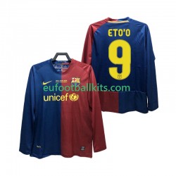 FC Barcelona ETO O 9 Retro Home Football Shirts Champions League 2008 2009 Men SS