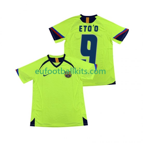 FC Barcelona ETOO 9 Retro Away Football Shirts 2005 2006 Men LS