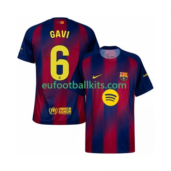 FC Barcelona Gavi 6 Home Football Shirts 2025-2026 Men LS