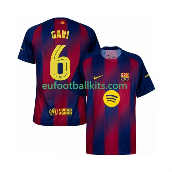 FC Barcelona Gavi 6 Home Football Shirts Champions League 2025-2026 Men LS