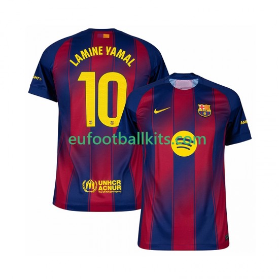 FC Barcelona Lamine Yamal 10 Home Football Shirts 2025-2026 Men LS