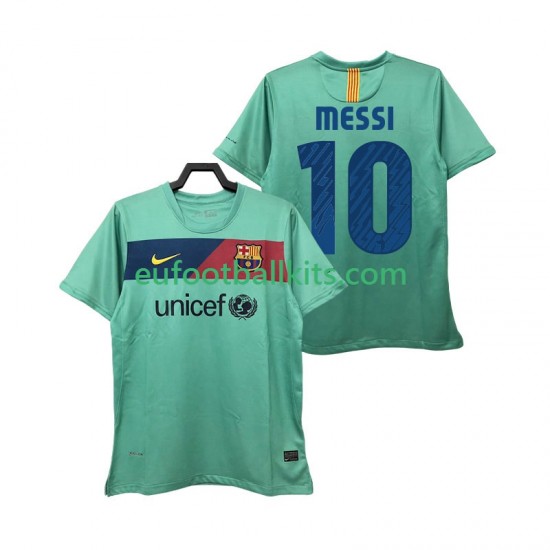 FC Barcelona Lionel Messi 10 Retro Away Football Shirts 2010 2011 Men LS