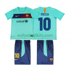 FC Barcelona Lionel Messi 10 Retro Away Football Shirts 2010 2011 Kids LS