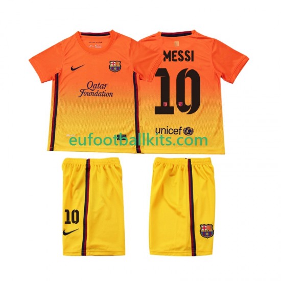 FC Barcelona Lionel Messi 10 Retro Away Football Shirts 2012 2013 Kids LS