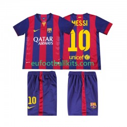 FC Barcelona Lionel Messi 10 Retro Home Football Shirts 2014 2015 Kids LS