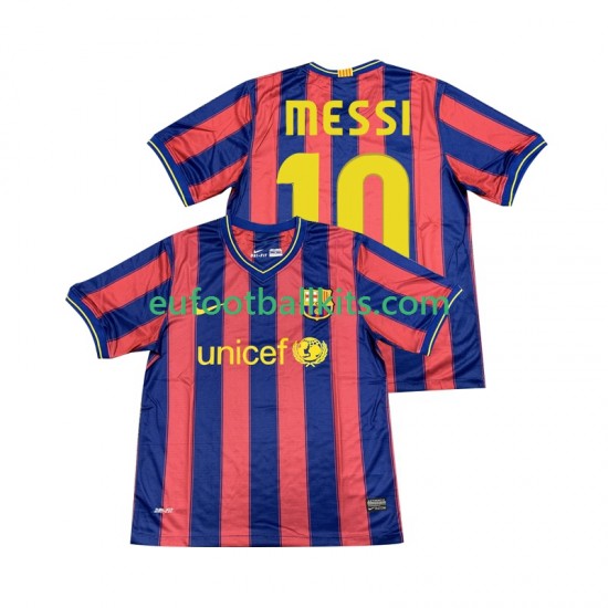 FC Barcelona Lionel Messi 10 Retro Home Football Shirts 2009 2010 Men LS