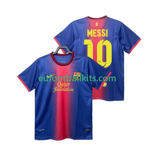 FC Barcelona Lionel Messi 10 Retro Home Football Shirts 2012 2013 Men LS