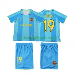 FC Barcelona Lionel Messi 19 Retro Away Football Shirts 2007 2008 Kids LS