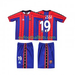 FC Barcelona Lionel Messi 19 Retro Home Football Shirts 1997 1998 Kids LS