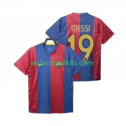 FC Barcelona Lionel Messi 19 Retro Home Football Shirts 2006 2007 Men LS