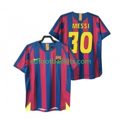 FC Barcelona Lionel Messi 30 Retro Home Football Shirts 2005 2006 Men LS