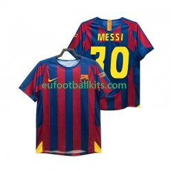 FC Barcelona Lionel Messi 30 Retro Home Football Shirts Champions League 2005 2006 Men LS