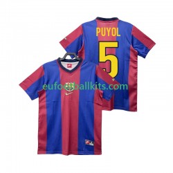 FC Barcelona PUYOL 5 Retro Home Football Shirts 1998 1999 Men LS