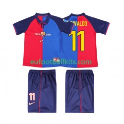 FC Barcelona RIVALDO 11 Retro Home Football Shirts 1999 2000 Kids LS