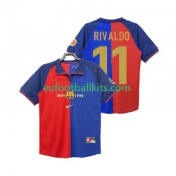 FC Barcelona RIVALDO 11 Retro Home Football Shirts 1990 2000 Men LS