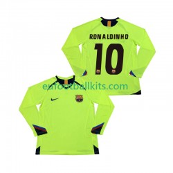 FC Barcelona RONALDINHO 10 Retro Away Football Shirts 2005 2006 Men SS