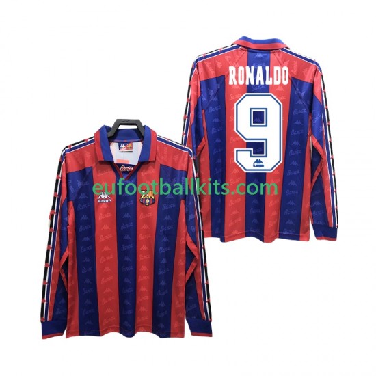 FC Barcelona RONALDO 9 Retro Home Football Shirts 1996 1997 Men SS
