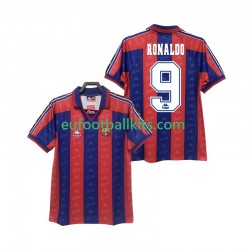 FC Barcelona RONALDO 9 Retro Home Football Shirts 1996 1997 Men LS