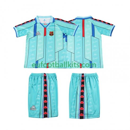 FC Barcelona Retro Away Football Shirts 1996 1997 Kids LS
