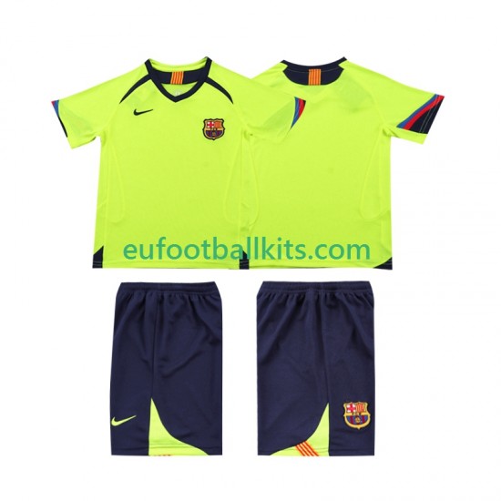 FC Barcelona Retro Away Football Shirts 2005 2006 Kids LS