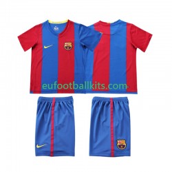 FC Barcelona Retro Home Football Shirts 2006 2007 Kids LS