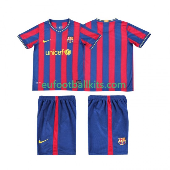FC Barcelona Retro Home Football Shirts 2009 2010 Kids LS