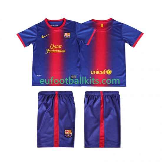 FC Barcelona Retro Home Football Shirts 2012 2013 Kids LS