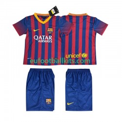 FC Barcelona Retro Home Football Shirts 2013 2014 Kids LS