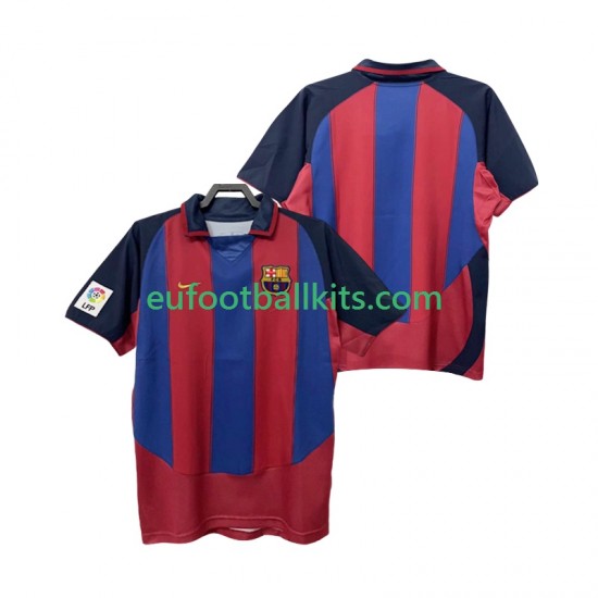 FC Barcelona Retro Home Football Shirts 2003 2004 Men LS