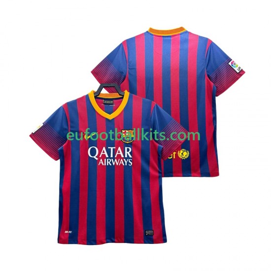 FC Barcelona Retro Home Football Shirts 2013 2014 Men LS