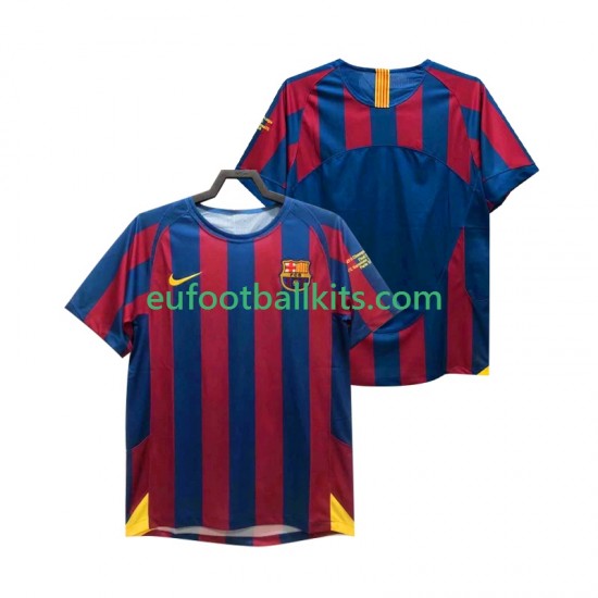 FC Barcelona Retro Home Football Shirts Champions League 2005 2006 Men LS