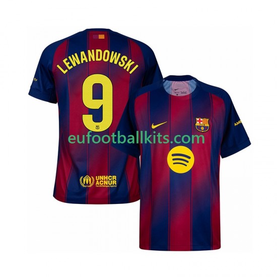 FC Barcelona Robert Lewandowski 9 Home Football Shirts 2025-2026 Men LS