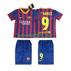 FC Barcelona SUARZE 9 Retro Home Football Shirts 2013 2014 Kids LS