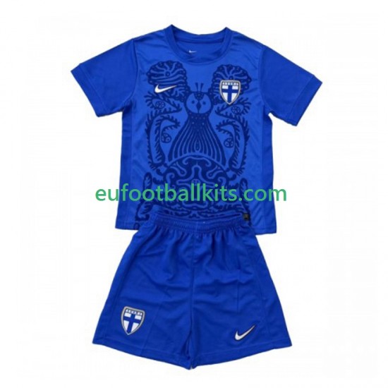 Finland Away Football Shirts 2025 Kids LS