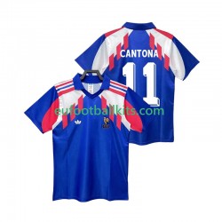 France CANTONA 11 Retro Home Football Shirts 1990 Men LS