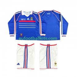 France Retro Home Football Shirts 1998 Kids SS