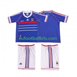 France Retro Home Football Shirts 1998 Kids LS