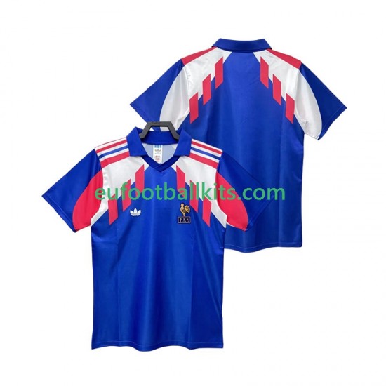 France Retro Home Football Shirts 1990 Men LS