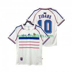 France ZIDANE 10 Retro Away Football Shirts 1998 Men LS