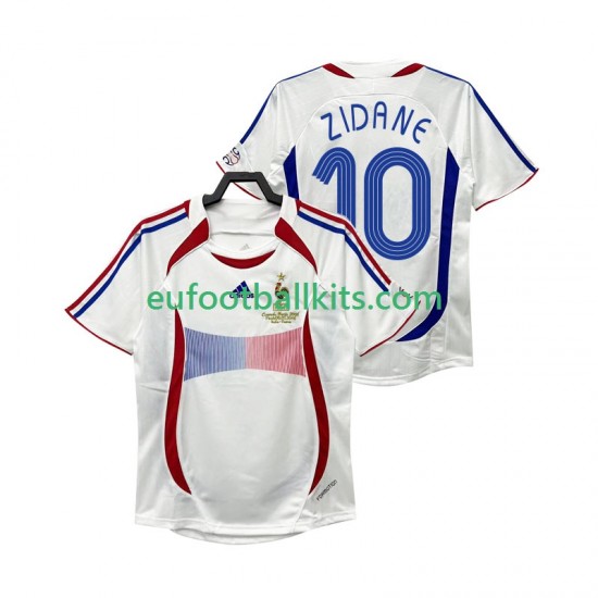 France ZIDANE 10 Retro Away Football Shirts 2006 Men LS