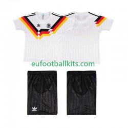 Germany Retro Home Football Shirts 1990 Kids LS