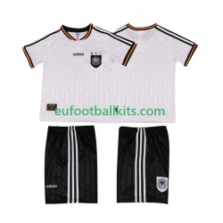 Germany Retro Home Football Shirts 1996 Kids LS