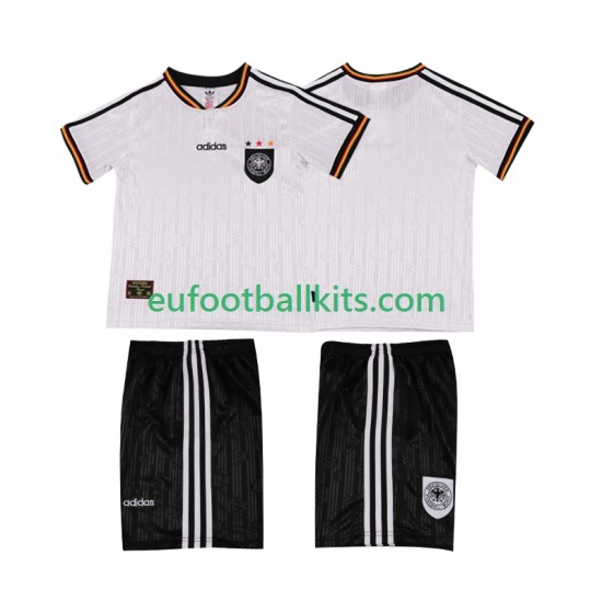 Germany Retro Home Football Shirts 1996 Kids LS