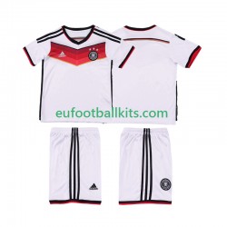Germany Retro Home Football Shirts 2014 Kids LS