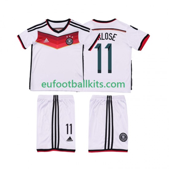 Germany KLOSE 11 Retro Home Football Shirts 2014 Kids LS