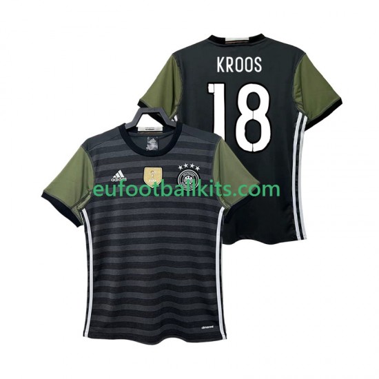 Germany KROOS 18 Retro Away Football Shirts 2016 Men LS