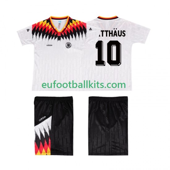 Germany MATTHAUS 10 Retro Home Football Shirts 1994 Kids LS